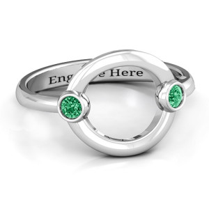 Yaffie ™ Custom Personalised Double Stone Karma Ring for You