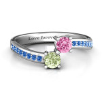 Yaffie™ Customised Elegant Accent Ring with Two Stones