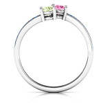Yaffie™ Customised Elegant Accent Ring with Two Stones