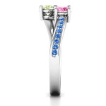 Yaffie™ Customised Elegant Accent Ring with Two Stones