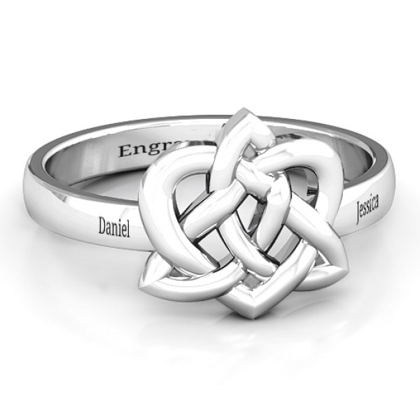 Yaffie ™ Custom Personalised Celtic Ring with Elegant Design