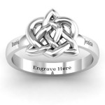Yaffie ™ Custom Personalised Celtic Ring with Elegant Design
