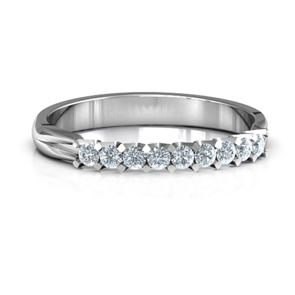 Yaffie ™ Personalised Glittering Love Ring - Tailored to Your Specifications