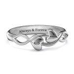 Yaffie ™ Custom-Made Personalised Heavenly Hearts Ring