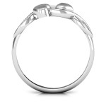 Yaffie ™ Custom-Made Personalised Heavenly Hearts Ring