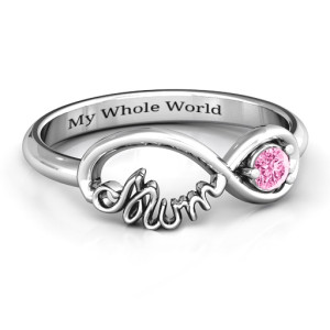 Yaffie ™ Custom-Made Personalised Infinite Bond Mum Ring