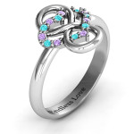 Yaffie ™ Custom Made Infinite Love Rings with Stones - Personalised for You