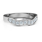 Yaffie ™ Custom-Made Personalised Jasmine Band Ring for Your Unique Style