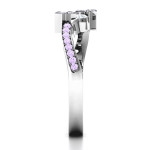 Yaffie ™ Customised Light Up My Life Ring with Accent Stones - Personalised for You