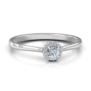 Yaffie ™ Custom Personalised Little Luxury Halo Rings