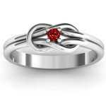 Yaffie ™ Custom Unique Love Knot Rings for Couples