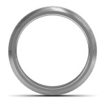 Yaffie™ Customised Men Tungsten Ring with Brushed Center and Beveled Edge - Personalised Design