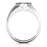 Yaffie ™ Custom Makes Personalised Celtic Knot Signet Ring for Men
