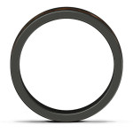 Yaffie ™ Custom Made Personalised Ceramic Ring for Men with Wooden Inlay