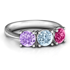 Yaffie ™ Custom Personalised Radiant Trinity Ring for You