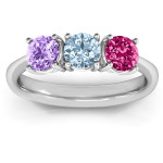Yaffie ™ Custom Personalised Radiant Trinity Ring for You