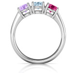 Yaffie ™ Custom Personalised Radiant Trinity Ring for You