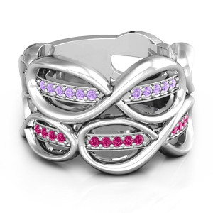 Yaffie ™ Custom Made Personalised Infinity Love Ring - Ravishing Design