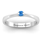 Yaffie ™ Custom Semi Bezel Set Solitaire Ring for Personalised Touch
