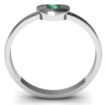 Yaffie™ Custom Made Personalised Ring with Single Gemstone Heart Design for Optimal Style and Elegance.