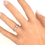 Yaffie™ Custom Made Personalised Ring with Single Gemstone Heart Design for Optimal Style and Elegance.