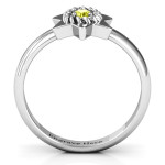 Yaffie ™ Custom-Made Star of David Ring with Stone and Roping - Personalised for You