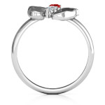 Yaffie ™ Custom-Made Personalised Baby Foot Birthstone Ring