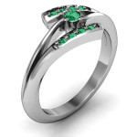Yaffie™ Custom-Made Double Bypass Channel Set Accent Ring with Personalization