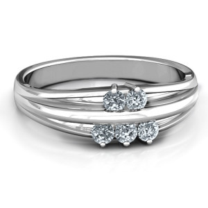 Yaffie ™ Custom Made Personalised Everlasting Bonds Ring