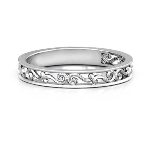 Yaffie ™ Exquisite Filigree Band Ring - Personalised and Handcrafted to Order