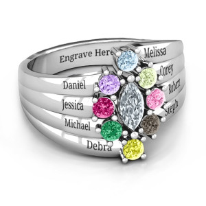 Yaffie ™ Custom Made Personalised Medusa MultiWave Ring