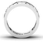Yaffie ™ Custom Made Personalised Men Celtic Claddagh Band Ring