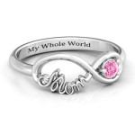 Yaffie ™ Customised Mom Infinity Bond Ring for a Personalised Touch