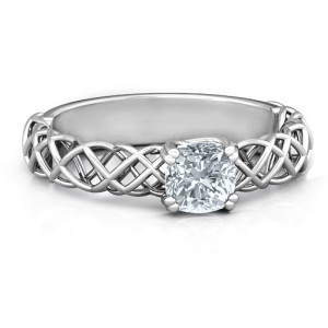 Yaffie ™ Custom Made Personalised Tangled in Love Ring