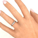 Yaffie ™ Custom Made Trinity Ring with Cubic Zirconias - Personalised for You