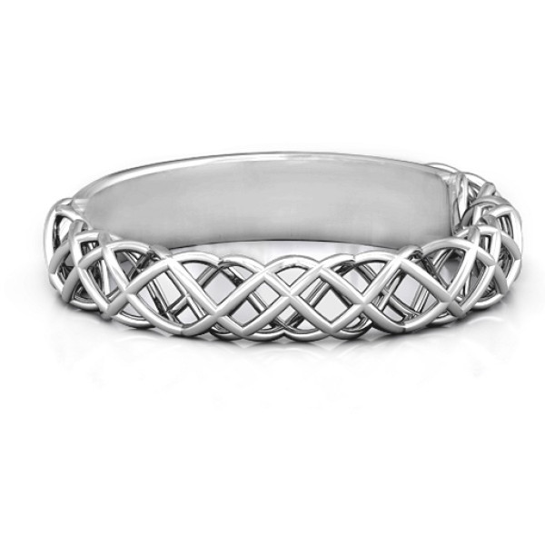 Yaffie ™ Custom-Made Personalised Woven in Love Ring
