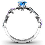 Yaffie ™ Custom-Made Triple Infinity Ring with Accents, Personalised