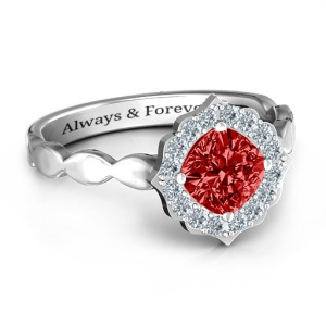 Yaffie ™ Custom-made Vintage Glam Ring with Personalised Touches