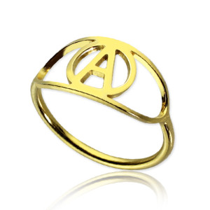 Yaffie ™ Custom-Made Personalised Eye Rings with Initials
