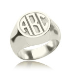 Yaffie ™ Custom Made Personalised Block Monogram Signet Ring
