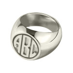 Yaffie ™ Custom Made Personalised Block Monogram Signet Ring