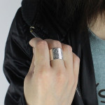 Yaffie™ Customised Monogram Cuff Ring with Personalization