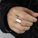 Yaffie ™ Custom Made Personalised Engraved Monogram Cuff Ring
