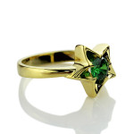 Yaffie ™ Custom Made Personalised Birthstone Star Ring