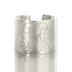 Yaffie™ Customised Monogram Cuff Ring with Personalization