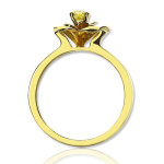 Yaffie ™ Custom-Made Birthstone Promise Rose Ring - Personalised for Her