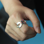 Yaffie™ Custom-made Birthstone Ring with Engraved Date - Infinity Design and Personalisation