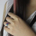 Yaffie ™ Custom Creates Personalised Mother Name Ring with Birthstone for an Unforgettable Gift