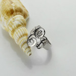 Yaffie ™ Custom-Made Personalised Monogram Ring with Fancy Design