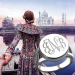 Yaffie ™ creates custom-made Personalised Circle Monogram Signet Ring
